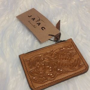 Jaac Arnold floral leather credit card wallet